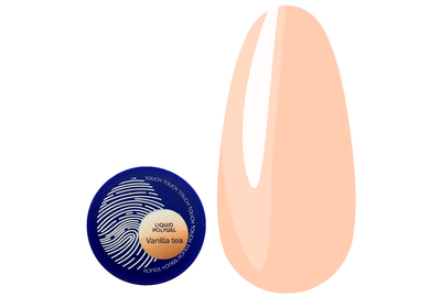 Акрил-гель для ногтей Touch Liquid Polygel Vanilla tea, кремовый, 15 мл