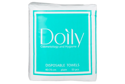 Полотенца в пачке COMPACT Doily 40*70 гладь, 50 шт