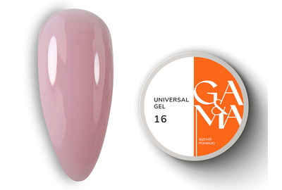 Гель универсальный GaMa Universal gel жидкий №16, нюдовый, 15 мл, Цвет: Нюдовый, Обьем: 15 мл