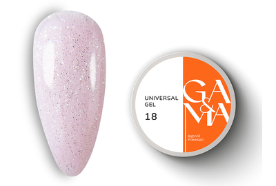 Гель универсальный GaMa Universal gel жидкий №18, светло-розовый, 15 мл, Цвет: Розовый, Обьем: 15 мл