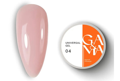 Гель универсальный GaMa Universal gel жидкий №04, светлый нюд, 30 мл, Цвет: Розовый, Обьем: 30 мл
