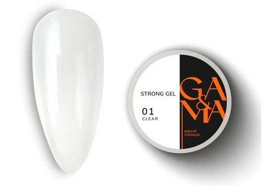 Гель форель GaMa Strong Gel Clear №01 прозрачный, 30 мл