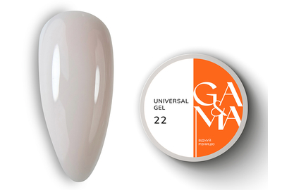 Гель универсальный GaMa Universal gel жидкий №22, светло-бежевый, 30 мл, Цвет: Бежевый, Обьем: 30 мл