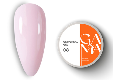 Гель универсальный GaMa Universal gel жидкий №08, пудровый, 30 мл, Цвет: Пудровый, Обьем: 30 мл