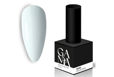 Гель-лак для ногтей GaMa Basic collection №002 холодный белый, 15 мл, Цвет: Белый