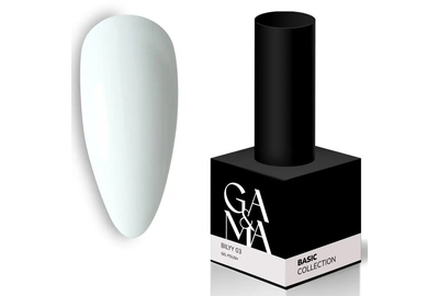 Гель-лак для ногтей GaMa Basic collection №003 белый, 15 мл, Цвет: Белый