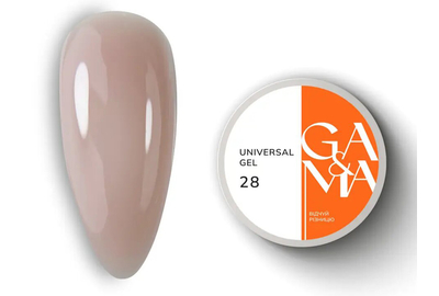 Гель универсальный GaMa Universal gel жидкий №28, нюд, 15 мл, Цвет: Нюдовый, Обьем: 15 мл