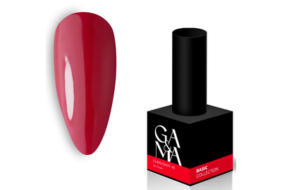 Гель-лак для ногтей GaMa Basic collection №045 красный, 10 мл, Цвет: Красный