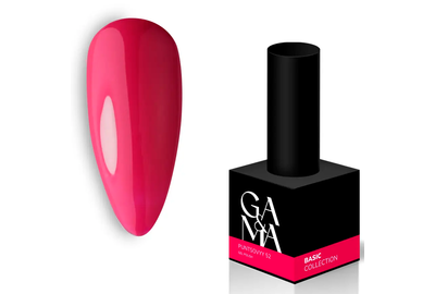 Гель-лак для ногтей GaMa Basic collection №052 пунцовый, 10 мл, Цвет: Красный