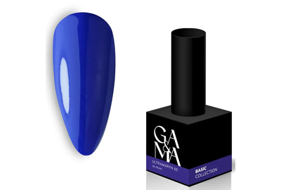 Гель-лак для ногтей GaMa Basic collection №060 ультрамарин, 10 мл, Цвет: Синий