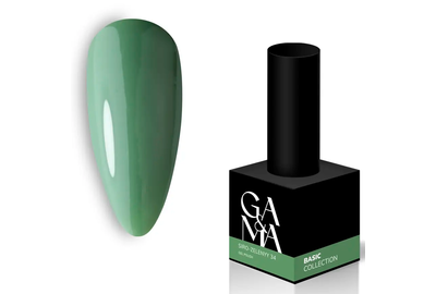 Гель-лак для ногтей GaMa Basic collection №034 серо-зеленый, 10 мл, Цвет: Хаки