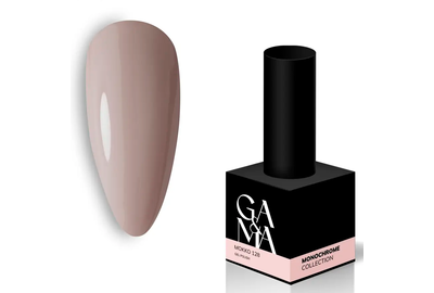 Gel nail polish GaMa Monochrome collection No. 128 Mokko mocha, 10 ml