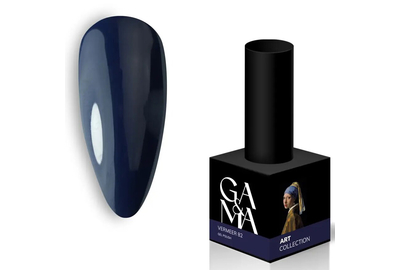 Гель-лак для ногтей GaMa Art collection №082 Vermeer темный синий, 10 мл, Цвет: Синий