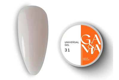 Гель универсальный GaMa Universal gel жидкий №31, кремовый, 30 мл, Цвет: Кремовый, Обьем: 30 мл