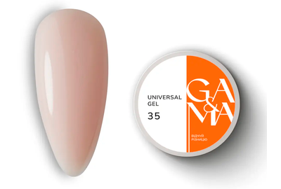 Гель универсальный GaMa Universal gel жидкий №35, пастельный персик, 15 мл, Цвет: Персиковый, Обьем: 15 мл