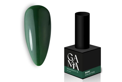 Гель-лак для ногтей GaMa Basic collection №030, изумрудный, 10 мл, Цвет: Изумрудный