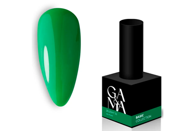 Гель-лак для ногтей GaMa Basic collection №031, зеленый, 10 мл, Цвет: Зеленый