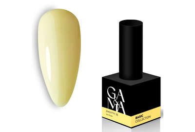 Гель-лак для ногтей GaMa Basic collection №035, желтый, 10 мл, Цвет: Желтый