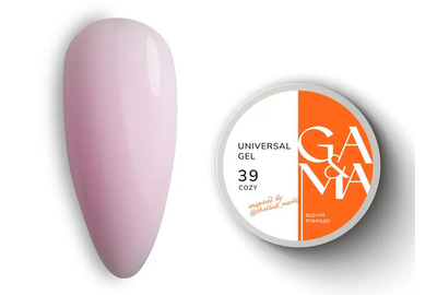 Гель универсальный GaMa Universal gel жидкий №39 Cozy, зефирно-розовый, 30 мл, Цвет: Розовый, Обьем: 30 мл