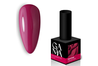 Гель-лак для ногтей GaMa Pantone №151 Viva Magenta, малиновый, 10 мл, Цвет: Малиновый