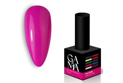 Гель-лак для ногтей GaMa Pantone №065 Fuchsia Fedora, фуксия, 10 мл, Цвет: Фуксия
