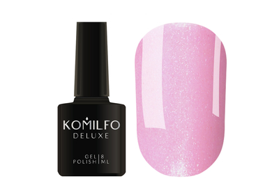 Gel polish Komilfo Deluxe Series No. D029 pink with shimmer, 8 ml, Color: Pink, Volume: 8 ml