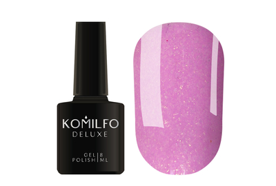 Gel polish Komilfo Deluxe Series No. D044 light purple with shimmer, 8 ml, Color: Purple, Volume: 8 ml