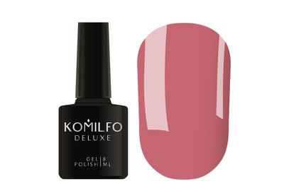 Гель-лак Komilfo Deluxe Series №D056 темный кораллово-розовый эмаль, 8 мл, Цвет: Розовый, Обьем: 8 мл