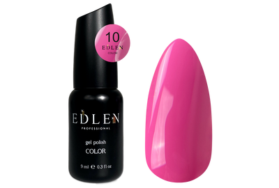 Гель-лак Edlen Color №010 малиновый, 9 мл, Цвет: Малиновый