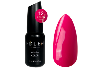 Гель-лак Edlen Color №012 ягодный розовый, 9 мл, Цвет: Розовый