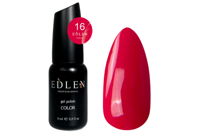 Гель-лак Edlen Color №016 ягодный, 9 мл, Цвет: Малиновый