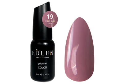 Гель-лак Edlen Color №019 светлый лилово-фиолетовый, 9 мл, Цвет: Лиловый