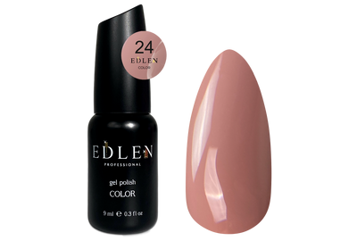 Гель-лак Edlen Color №024 чудесный, 9 мл, Цвет: Бежевый