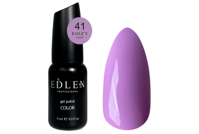 Gel polish Edlen Color No. 041 bright purple, 9 ml, Color: Purple