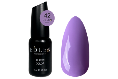 Gel polish Edlen Color No. 042 purple, 9 ml, Color: Violet