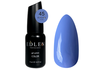 Gel polish Edlen Color No. 045 sky blue, 9 ml, Color: Blue