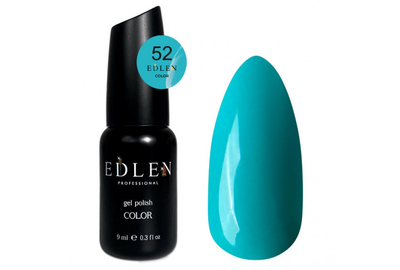 Gel polish Edlen Color No. 052 turquoise, 9 ml, Color: Turquoise