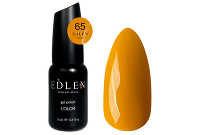 Gel polish Edlen Color No. 065 mustard, 9 ml, Color: Mustard