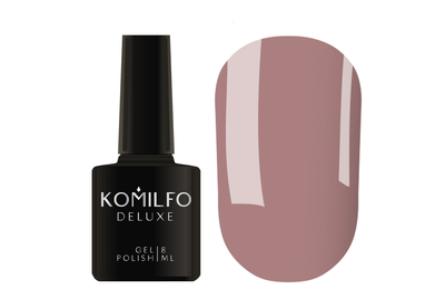 Гель-лак Komilfo Deluxe Series №D060 темная какао эмаль, 8 мл, Цвет: Лиловый, Обьем: 8 мл