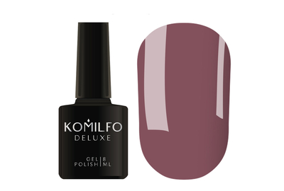 Гель-лак Komilfo Deluxe Series №D064 серо-сиреневая эмаль, 8 мл, Обьем: 8 мл