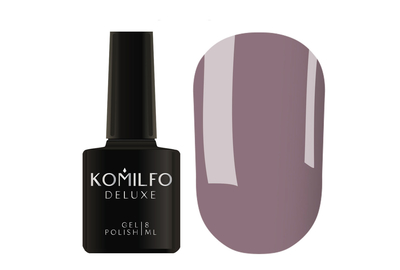 Гель-лак Komilfo Deluxe Series №D065 темный серо-сиреневый эмаль, 8 мл, Обьем: 8 мл