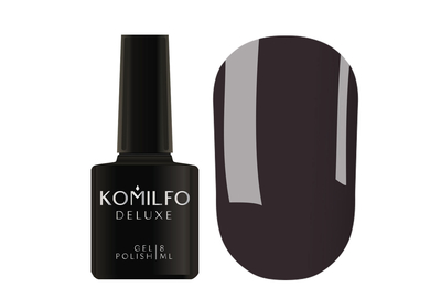 Гель-лак Komilfo Deluxe Series №D103 темно-серый эмаль 8 мл, Цвет: Серый, Обьем: 8 мл