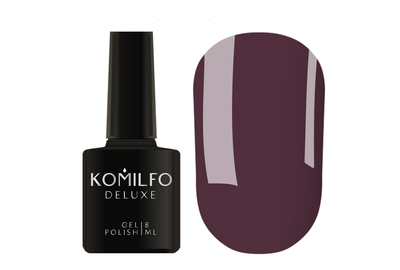 Гель-лак Komilfo Deluxe Series №D105 серо-баклажановая эмаль, 8 мл, Цвет: Фиолетовый, Обьем: 8 мл