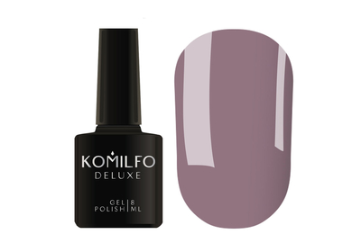 Гель-лак Komilfo Deluxe Series №D111 светло-серо-фиолетовая эмаль, 8 мл, Цвет: Фиолетовый, Обьем: 8 мл