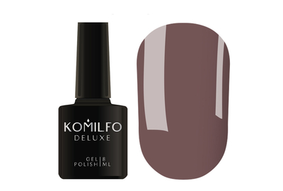 Гель-лак Komilfo Deluxe Series №D112 немного лилово-серо-коричневый эмаль, 8 мл, Цвет: Коричневый, Обьем: 8 мл