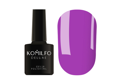 Гель-лак Komilfo Deluxe Series №D122 насыщенный сиреневый эмаль, 8 мл, Цвет: Сиреневый, Обьем: 8 мл