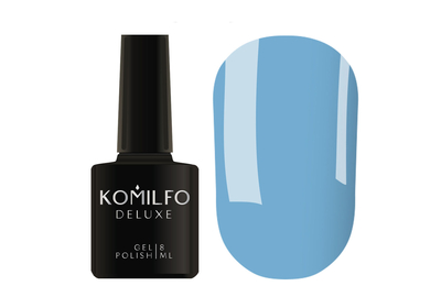 Гель-лак Komilfo Deluxe Series №D133 голубой эмаль 8 мл, Цвет: Голубой, Обьем: 8 мл