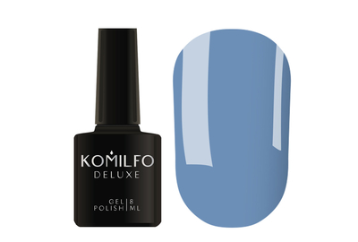 Гель-лак Komilfo Deluxe Series №D134 темно-голубая эмаль, 8 мл, Цвет: Голубой, Обьем: 8 мл