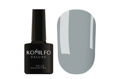 Гель-лак Komilfo Deluxe Series №D139 темный серо-голубой эмаль, 8 мл, Цвет: Голубой, Обьем: 8 мл