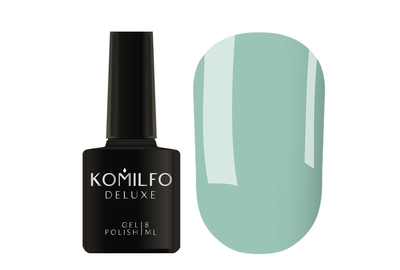 Гель-лак Komilfo Deluxe Series №D144 бледно-бирюзовый эмаль 8 мл, Цвет: Бирюзовый, Обьем: 8 мл